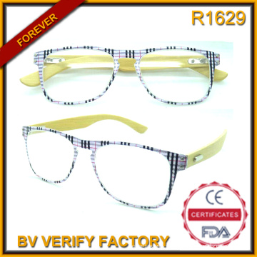 R1629 Alta qualidade Ultra fina leitura Eyewear Witn bambu templos